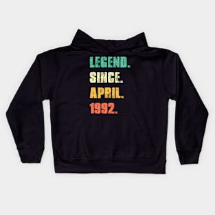 Legend Since April 1992 32Th 32 Kids Hoodie